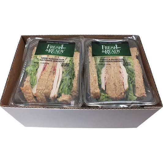 Fresh & Ready - Turkey & Bacon Club Multigrain Sandwich