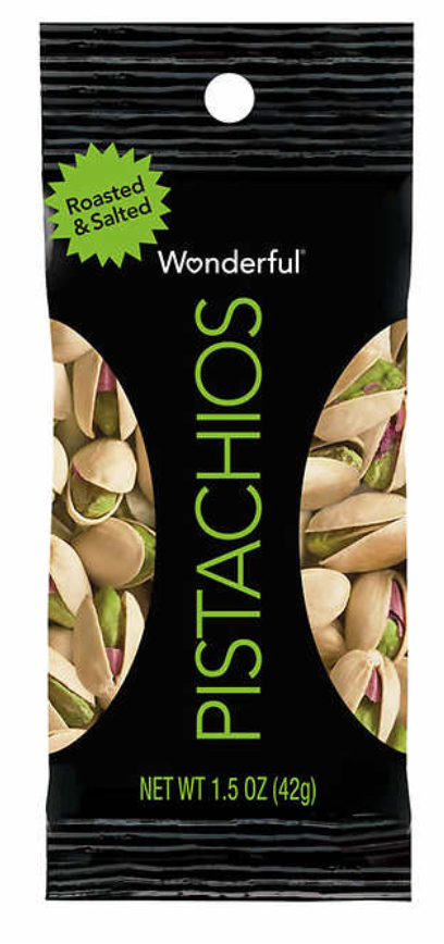 Wonder In-Shell Pistachios Snack Pack