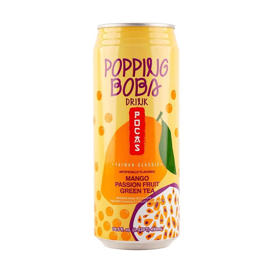 POCAS Popping Boba - Mango Passion Fruit Green Tea